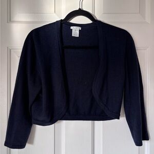 Oscar de la Renta Cashmere & Silk Bolero Cardigan